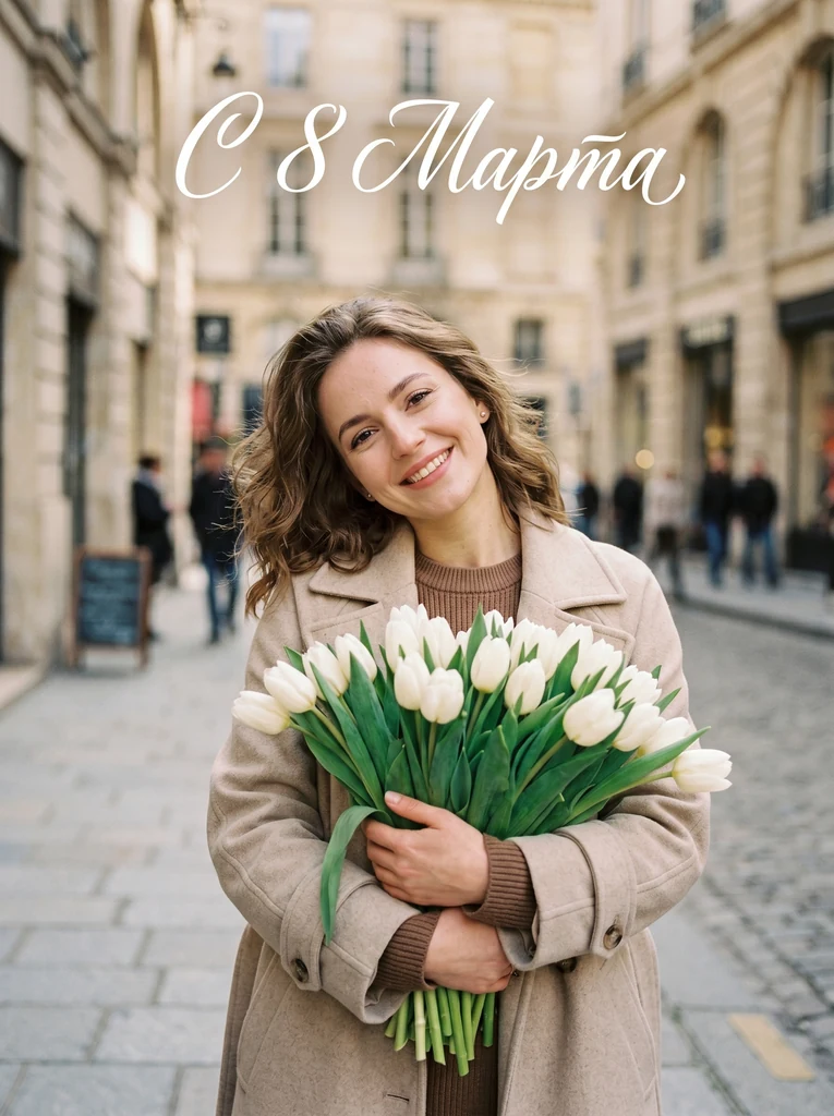 Открытка к 8 марта