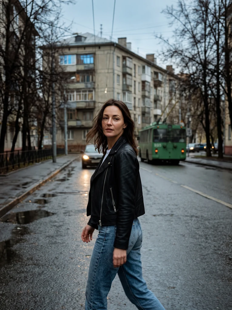 Осенний портрет в стиле 80-х