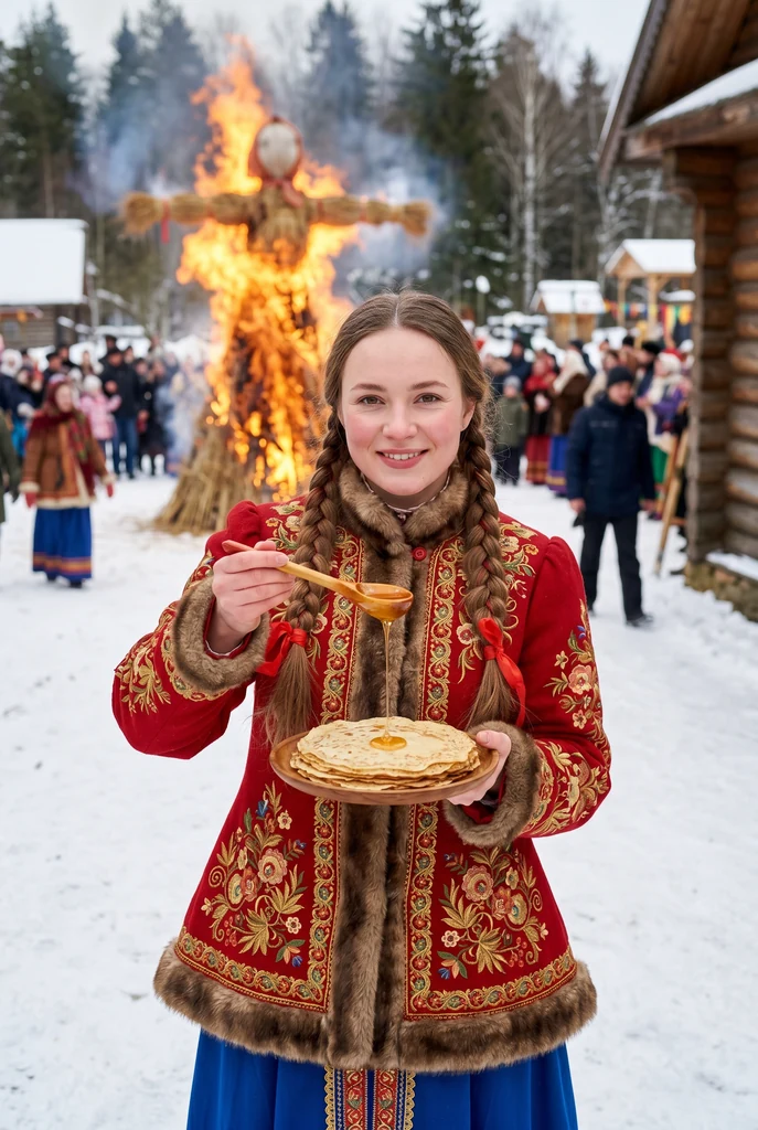 Зимний праздник Масленицы