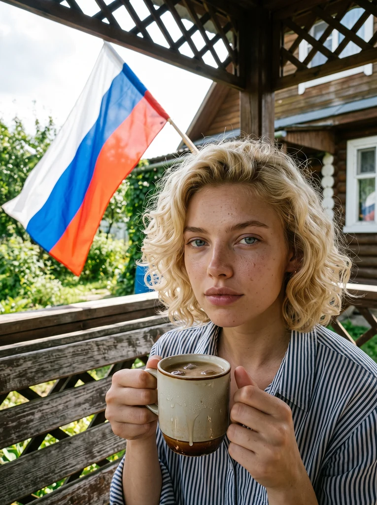 Праздничный портрет с национальной символикой