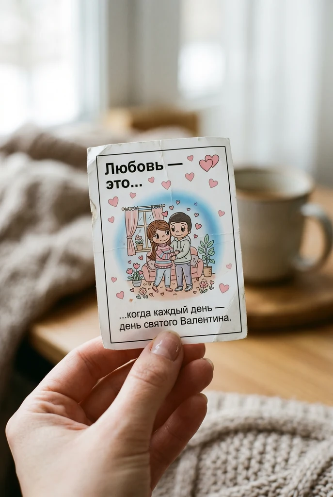 Открытка «Love is...» с вашими лицами