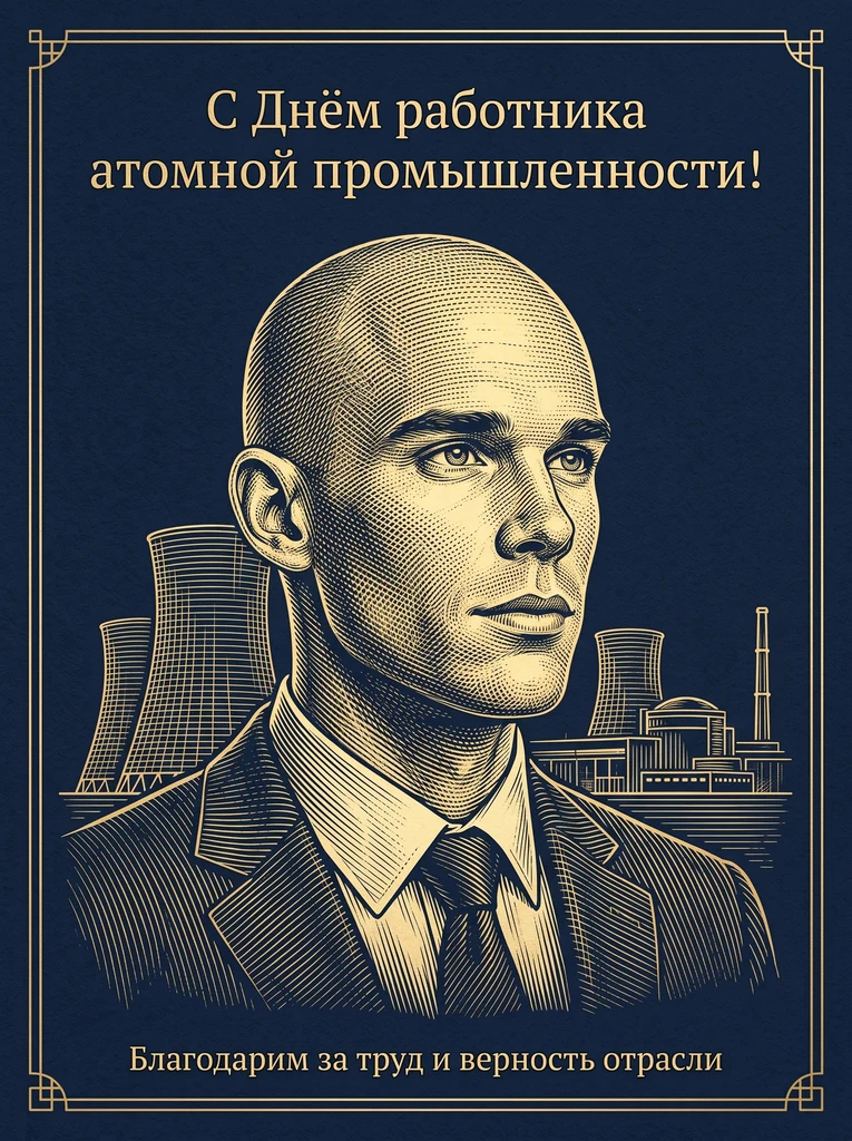 Гравюра ко Дню атомщика