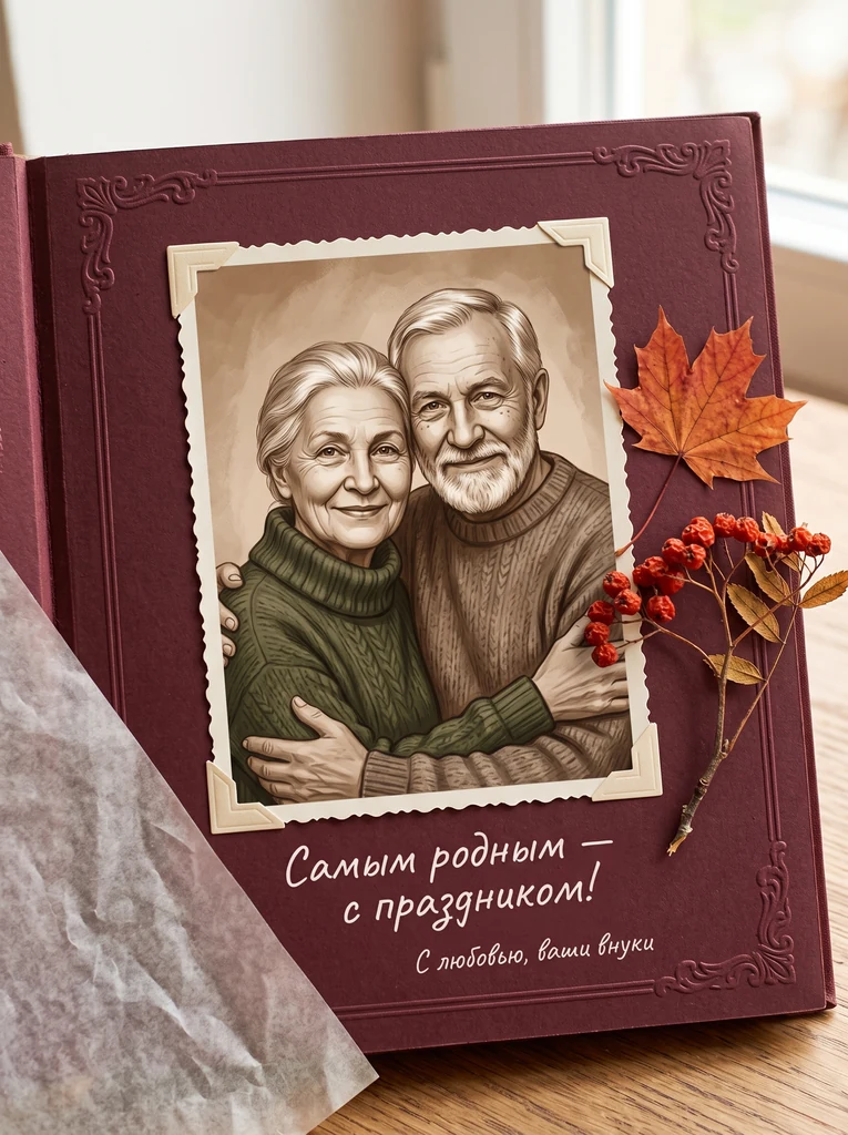 Страница старого альбома