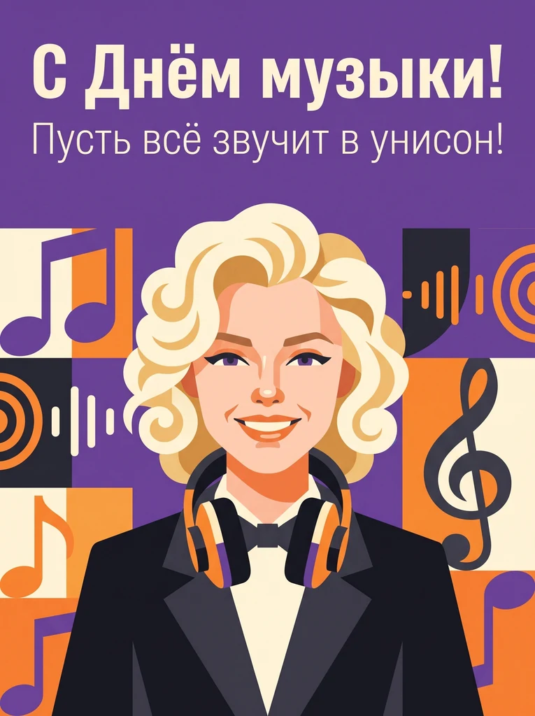 Музыка плоской графикой