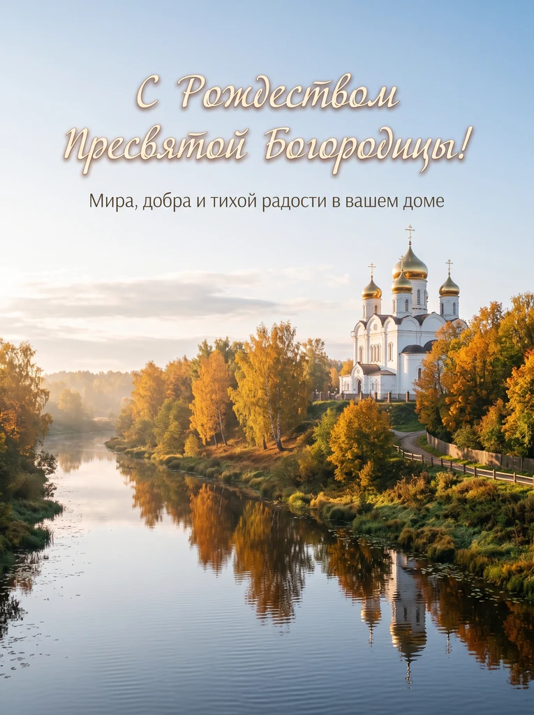 Храм в осенней тишине