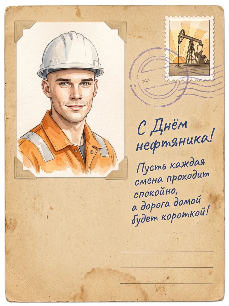Почтовая открытка с маркой