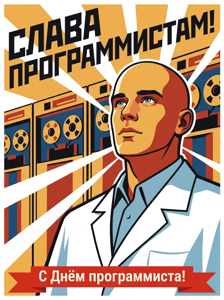 Плакат «Слава программистам!»