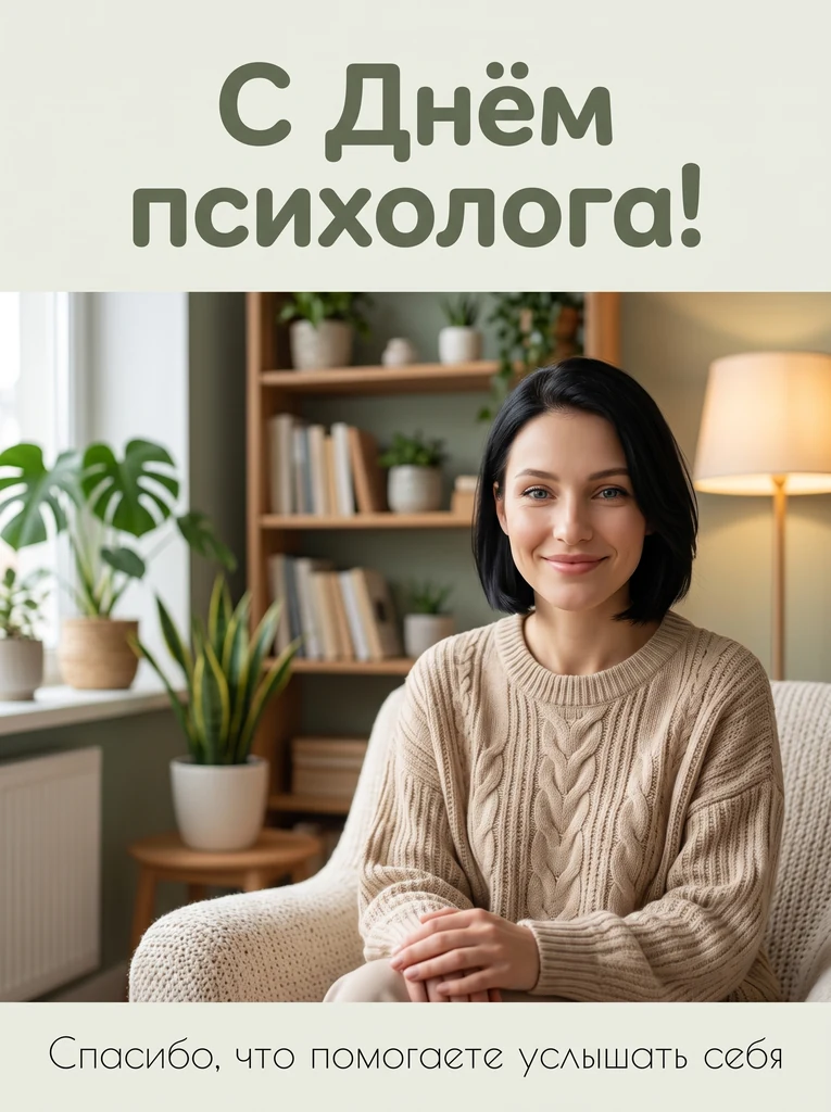 Психолог в своём кабинете