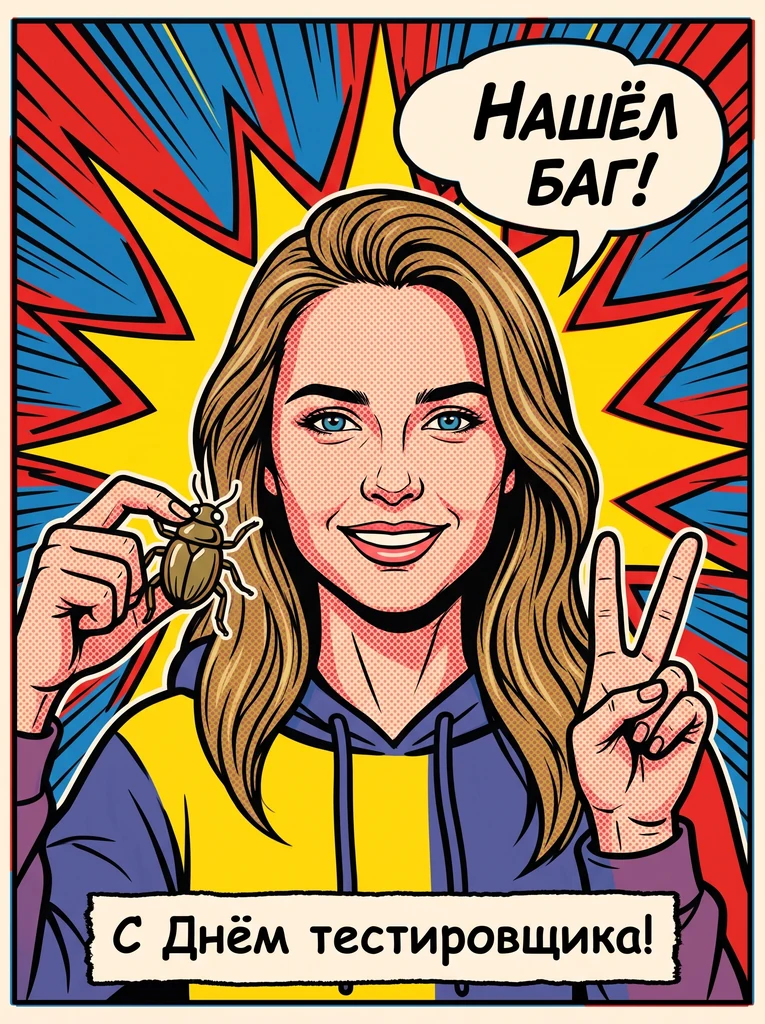 Комикс «Нашёл баг!»