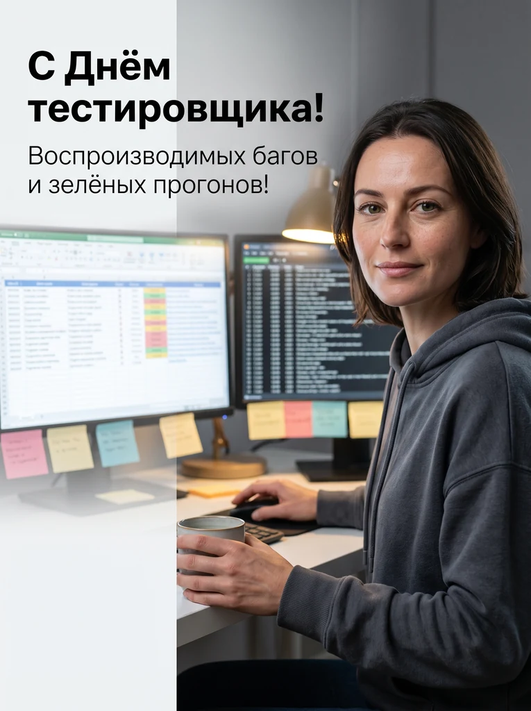Тестировщик за рабочим местом